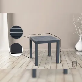 CLP Ocean Beistelltisch 45 x 45 x 45 cm dunkelgrau