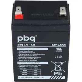 PBQ Bleiakku 12 Volt 2600 mAh 1 St.
