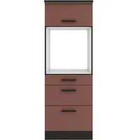 OPTIFIT Geräteumbauschrank Nizza 407 60 x 60 x 174,4 cm Rostrot
