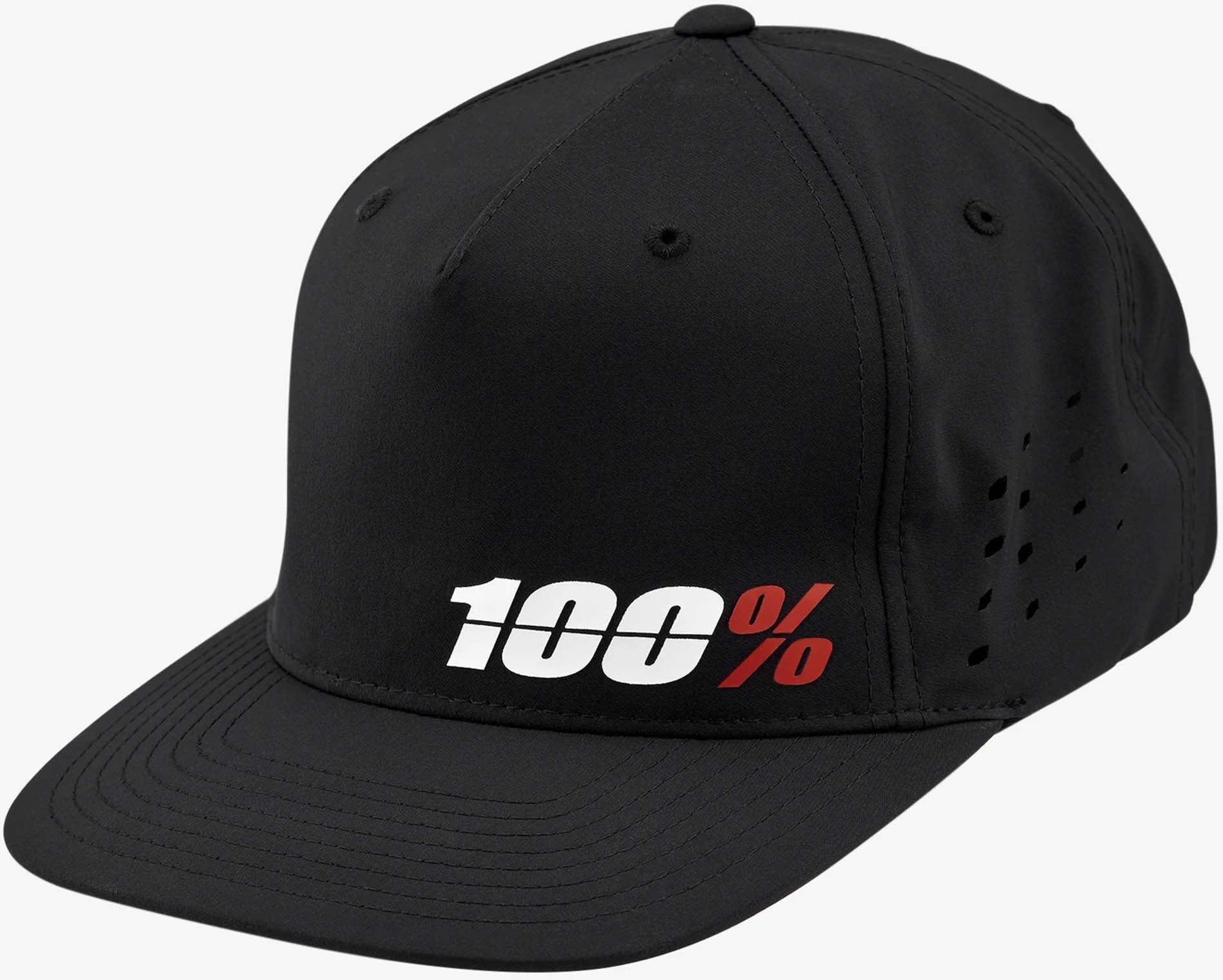 100% Ozone Snapback Hat | black