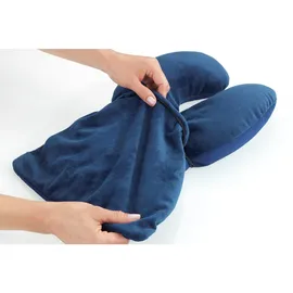 Maximex 2-in-1 Reisekissen 40 x 30 cm Blau