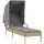 vidaXL Sonnenliege 62 x 58 x 130 cm Beige