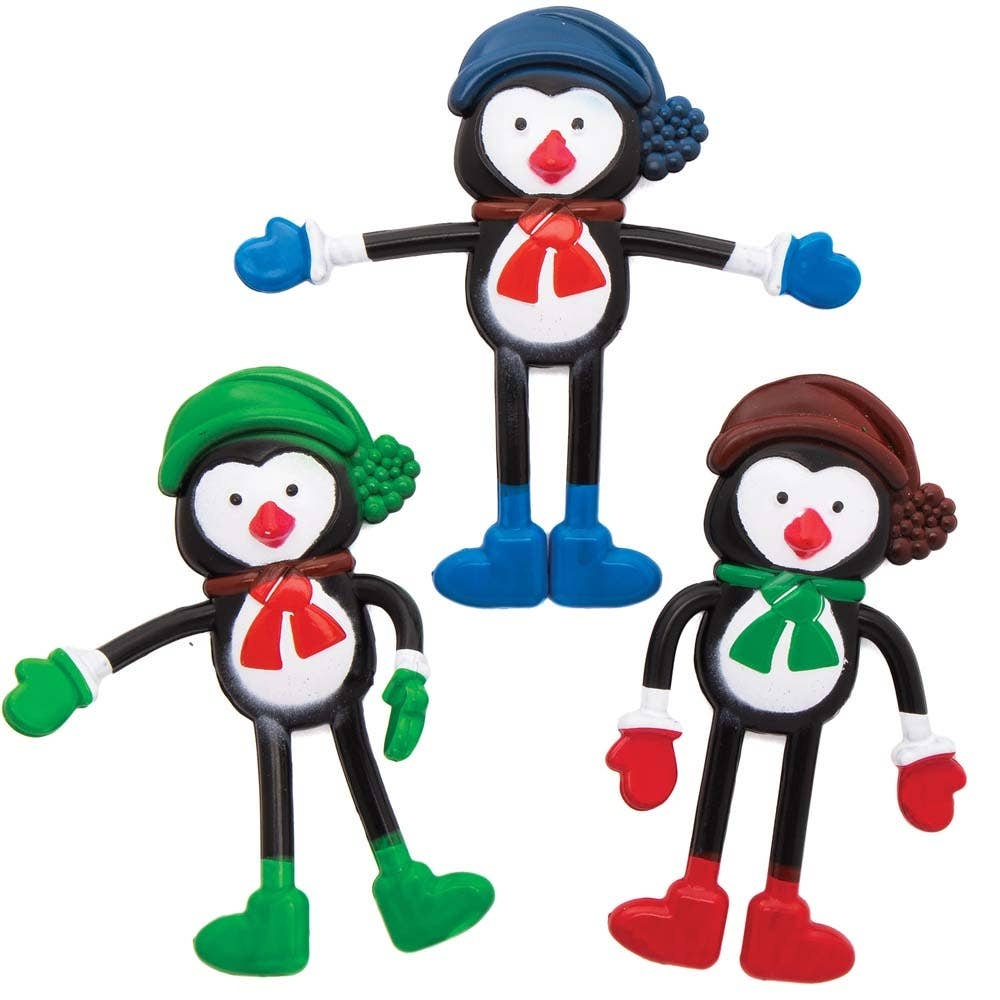 Biegsame Pinguine  (4 Stück) Weihnachtsspielzeug