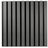PROVISTON Akustik Paneele 400 x 400 x 18 mm Furnierte Holzlamellen in Eiche dunkel Filz-Untergrund als Trägermaterial