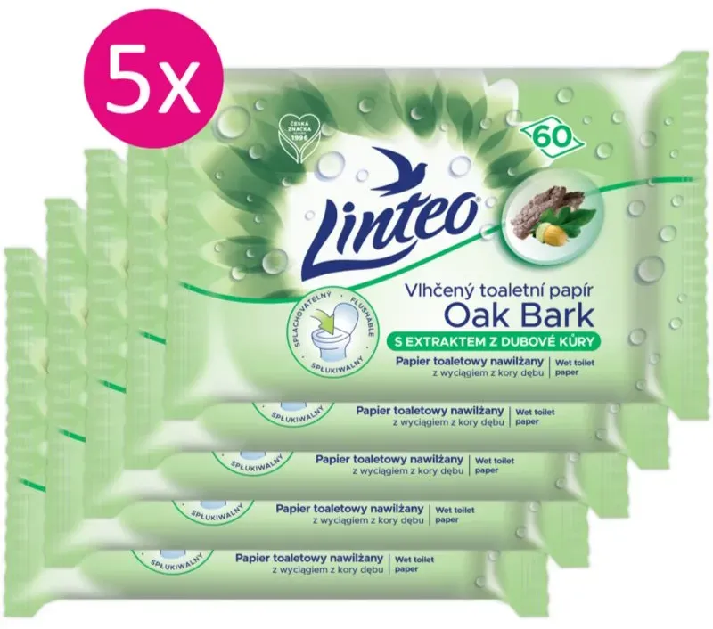 Linteo Wet Toilet Paper feuchtes Toilettenpapier 60x5 St.