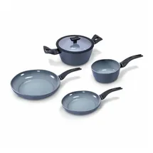 moneta Aria Topf-Set 5-tlg. Kochtopf + Bratpfanne + Stieltopf + Deckel