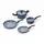 moneta Aria Topf-Set 5-tlg. Kochtopf + Bratpfanne + Stieltopf + Deckel