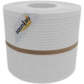 zaunzu® Sichtschutzstreifen 26 m x 19 cm x 0,1 cm Weiß Metall