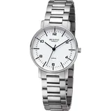 REGENT Damen Armbanduhr Analog Metallarmband silber URF1482