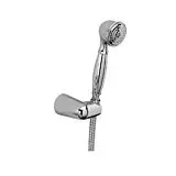 Herzbach Living Spa Brauseset 1151300102 chrom-gold, mit Handbrause, Wandhalter