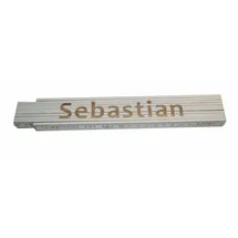 Heka Zollstock Sebastian 2 m, weiß