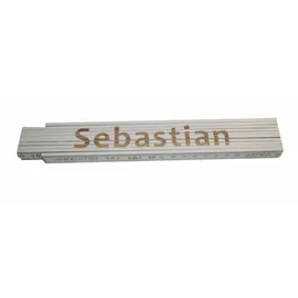 Heka Zollstock Sebastian 2 m, weiß