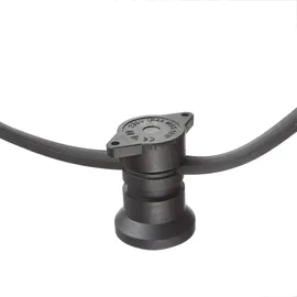 satisfire ILLU Biergarten Außenlichterkette schwarz 30x E27 Fassung