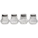 APS Ministreuer, 4er-Set, Glas/Edelstahl, Pfeffermühle - und Pfefferstreuer, 40503