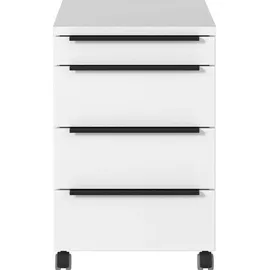 Germania Mailand Rollcontainer 42 x 63 x 60 cm weiß