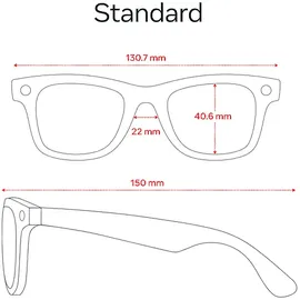 Meta Ray-Ban Meta Wayfarer (Gen 2) – Schwarz matt, Gläser: Klar AI Glasses