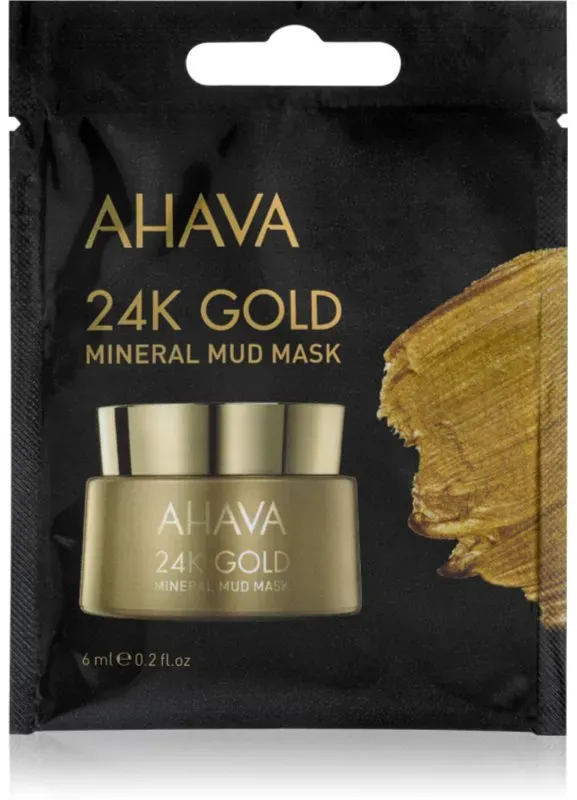 Ahava Mineral Mud 24K Gold mineralische Schlammmaske mit 24 Karat Gold 6 ml