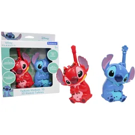 Lexibook Lexibook, Disney Stitch, Stitch und Leroy 3D-Walkie-Talkies, 500m Reichweite, 2 Kommunikationskanäle, Gürtelclip, Blau/Rot, TW18D