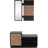 Hti-Living Garderobenpaneel Dana2 Schwarz