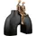 Casablanca by Gilde Casablanca Vase Movement - Kunstharz - schwarz - Metallische Optik - Breite 23cm - Mann - Frau Form