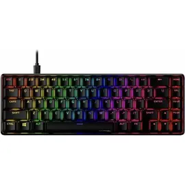 HyperX Alloy Origins 65 – Mechanische Gaming-Tastatur - HX Aqua (taktil) - Double Shot PBT-Keycaps, Schwarz