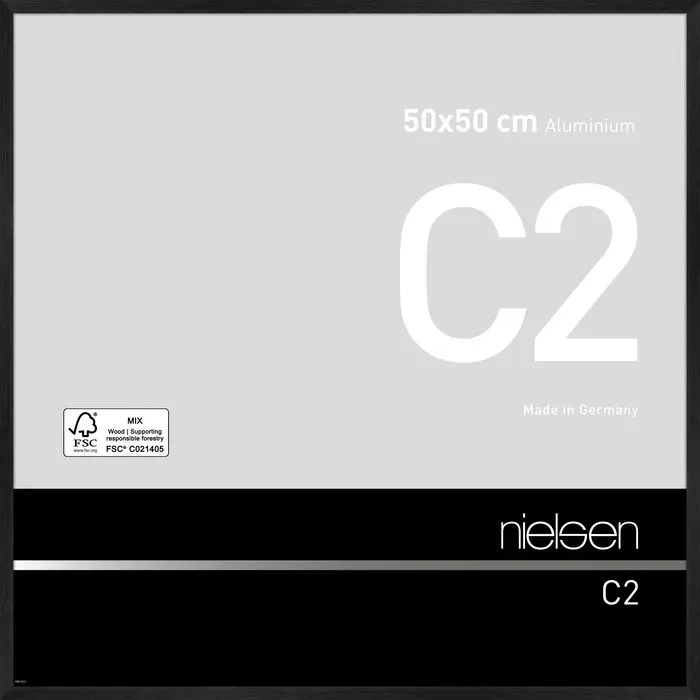 Bilderrahmen C2 50 x cm Aluminium Schwarz