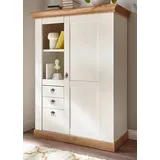 furn.design Highboard 102 x 139 cm Weiß