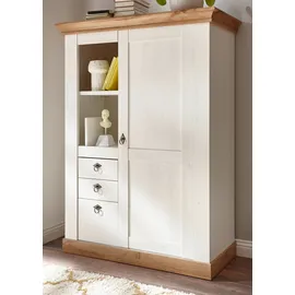 furn.design Highboard 102 x 139 cm Weiß