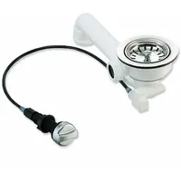 keenberk Universal Raumspar-Ablaufset 70 mm Farbe Silber