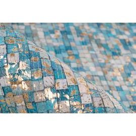 Arte Espina Lalee.Avenue Kayoom Teppich Finish 100", Türkis gold), - 8FNBS-160-230-E
