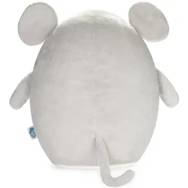 squishbrubies Milo die Maus - 35 cm Kuscheltier - Superweiches Plüsch Stofftier zum Kuscheln, Verschenken und Sammeln - Grau