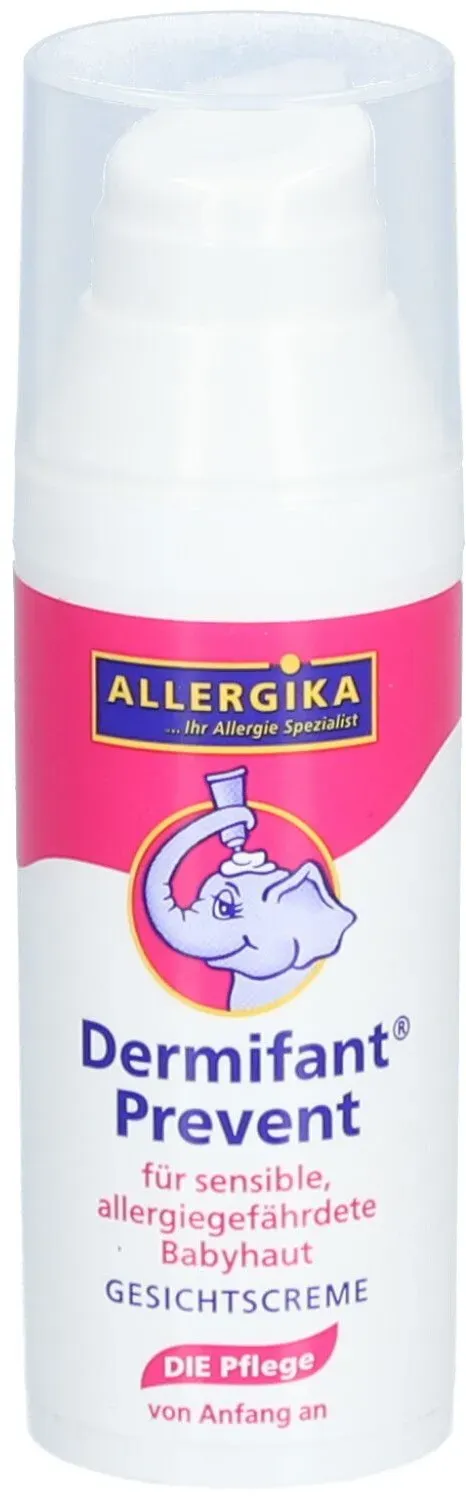 Dermifant® Prevent Gesichtscreme - Gesichtscreme für sensible, allergie-gefährdete Babyhaut, speziell entwickelt für Babys & Kids aus Allergiker-Familien