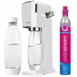 Sodastream Art white + Kunststoffflasche + CO2-Zylinder