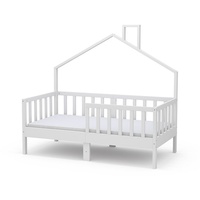 Livinity Hausbett Kinderbett Justus Weiß 70 x 140 cm