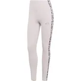 adidas Seasonal Essentials Leopard Print with 3-Stripes Damen Tights, lila - M