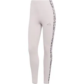 adidas Seasonal Essentials Leopard Print with 3-Stripes Damen Tights, lila - M