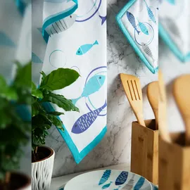 Excelsa North Sea Baumwolle, 20x20 cm, Mehrfarbig