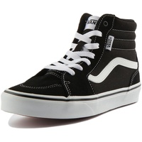 VANS Filmore Hi Sneaker, (Suede/Canvas) Black/White, 33 EU