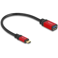 DeLock USB 10 Gbps Adapter Type-C Stecker USB-A Buchse 15 cm Rot 60172
