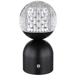 Tischleuchte Beistelllampe LED Touchdimmer Schlafzimmerlampe Nachttisch schwarz