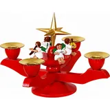 Richard Glässer GmbH Seiffen Adventsleuchter klein rot 12 x 15 cm