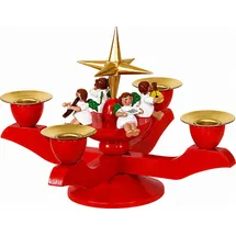 Richard Glässer GmbH Seiffen Adventsleuchter klein rot 12 x 15 cm