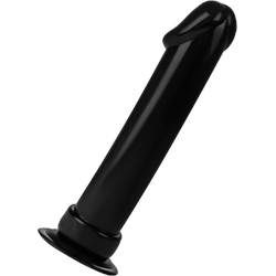 Naturdildo mit ausgeprägter Eichel, 26 cm, schwarz