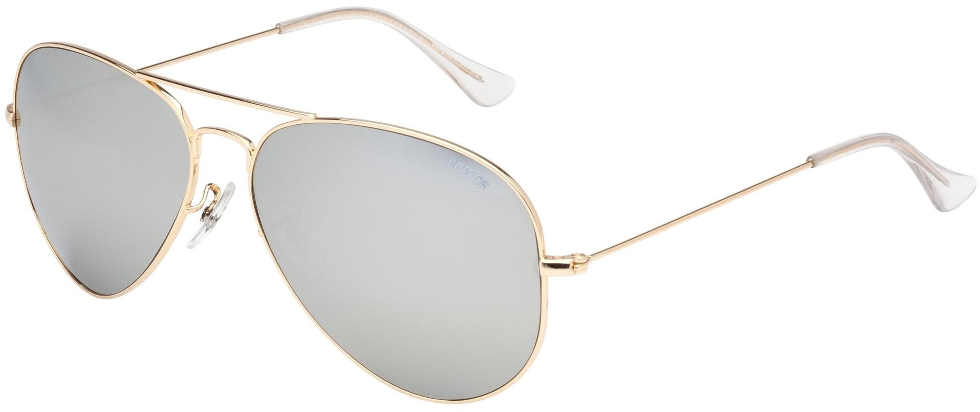 iVIATOR Sunglasses-Gold-116 Silver Mirror