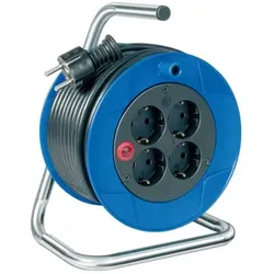 Garant Kompakt Kabeltrommel 15m, aus Spezialkunststoff, blau - blau