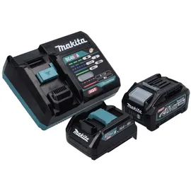 Makita Power Source Kit 40 V max. mit 1x BL 4040 Akku 4,0 Ah XGT + DC 40 RA Schnell Ladegerät XGT LXT + ADP10 Ladeadapter