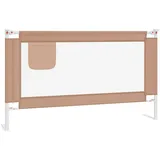 vidaXL Kleinkind-Bettschutzgitter Taupe 140x25 cm Stoff