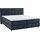 Home Affaire Boxspringbett HOME AFFAIRE "Salo", blau, B:174cm L:211cm, Struktur (100% Polyester);Bezug der Spiegelfläche Matratzendrell aus 100% Polyester;Samtoptik (100% Polyester), Komplettbetten, Boxspringbett, incl.