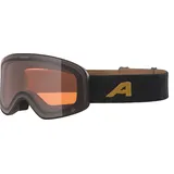 Alpina LADIS Q - Verspiegelte, Kontrastverstärkende OTG Skibrille Mit 100% UV-Schutz Für Erwachsene, black-gold matt, One Size