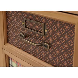 Mendler Apothekerkommode 80 x 91 x 40 cm Braun